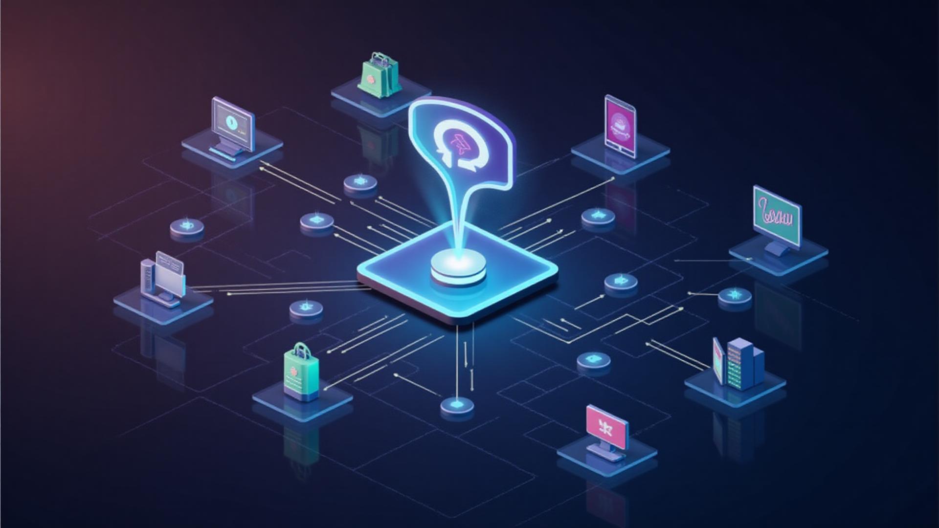 Platform architecture showing connected systems and integrations